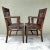 Traditional Vintage Wood Courthouse Chairs by Monroe Benbrook & Co. Chicago Set of 2 For Sale - Image 3 of 12