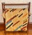 Goldenrod Vintage Midcentury Sewing Knitting Yarn Caddy Basket With Wooden Folding Frame For Sale - Image 8 of 9