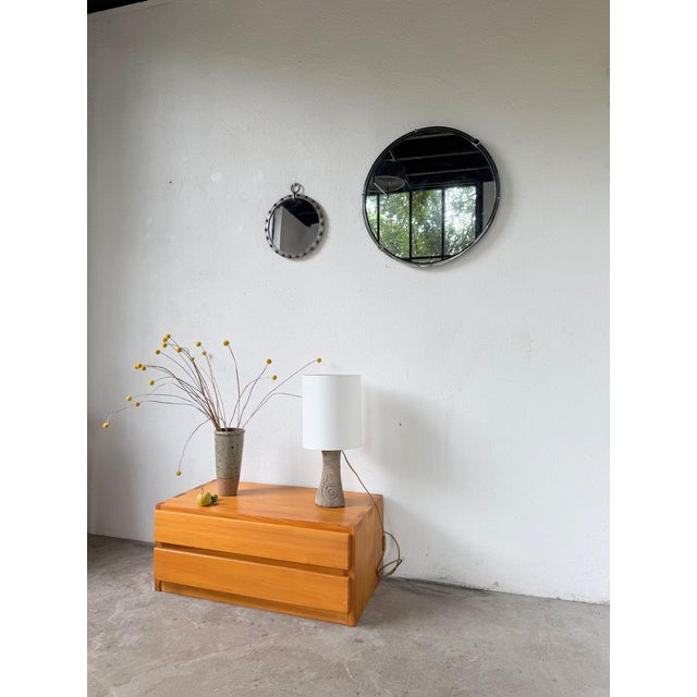 Vintage lamp with its original granite base from the 1970s. We love the solid, heavy stone base with its small, graphic...