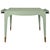 Worlds Away Matthew Izzo Home Lacey Light Green Lacquer Game Table For Sale - Image 4 of 9