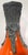Mid-Century Modern 1960s West German Orange & Black Fat Lava Ceramic Ewer Vase - Attributed to Roth Keramik For Sale - Image 3 of 8