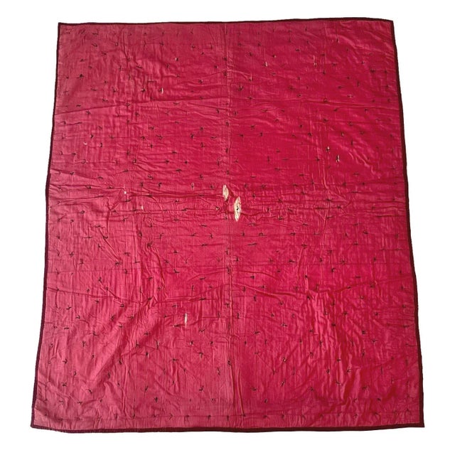 This is an Antique patchwork a signature quilt. Many times made for a pastor of a church or someone who was moving on....