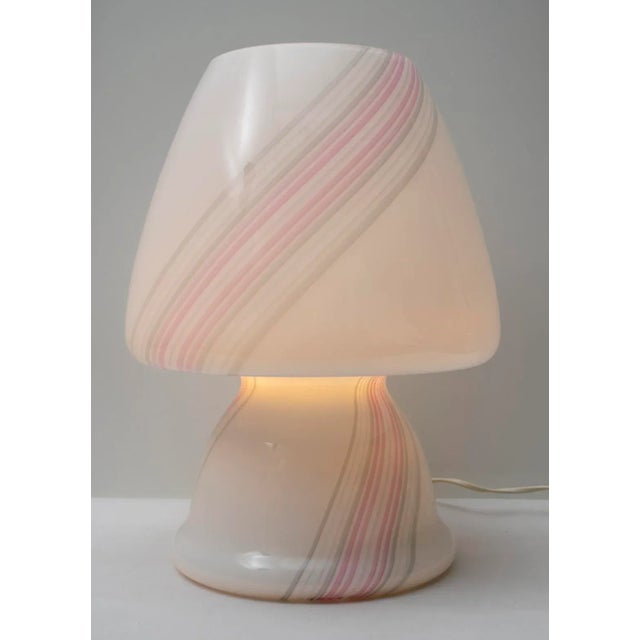 1980s Murano Glass Mushroom Table Lamp from Maestri Muranesi, 1980s For Sale - Image 5 of 8