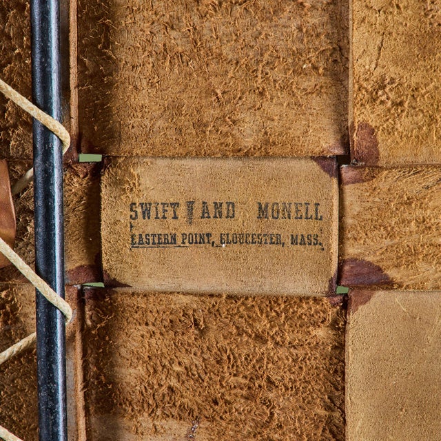 Small Woven Leather Bench by Swift and Monell For Sale - Image 18 of 18