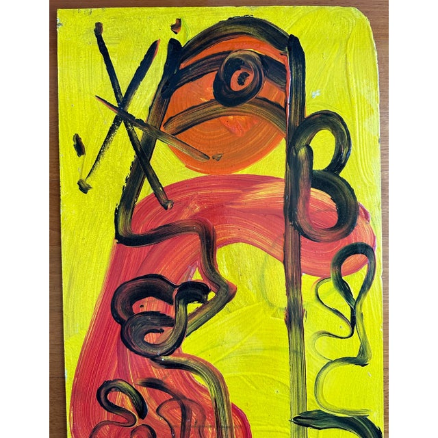 Abstract Original Peter Keil Painting, Abstract Portrait - Junge Wilde Collection For Sale - Image 3 of 12