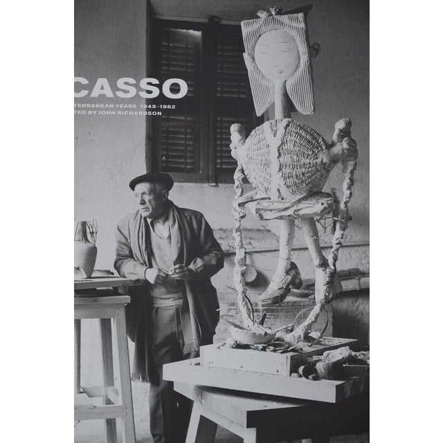 Pablo Picasso (1881-1973) Picasso and the Little Girl Jumping Rope Original black and white poster On poster paper, 40 x...