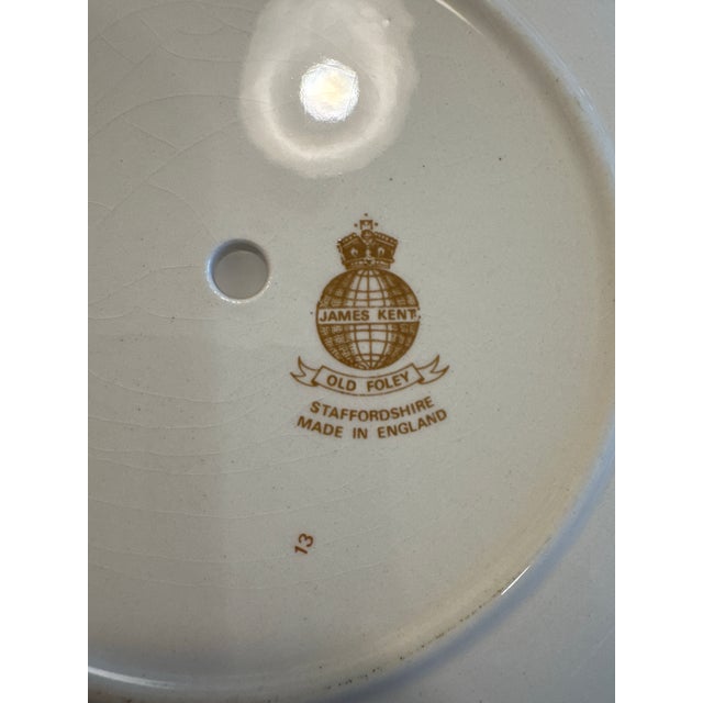 Vintage “Old Foley” Complete Set of English Dinnerware (Strawberry & Butterflies) For Sale - Image 10 of 10
