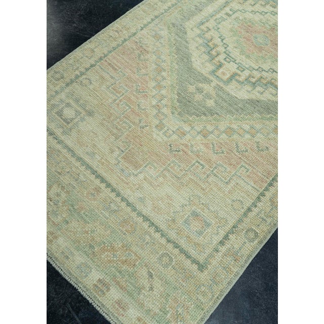 Textile Turkish Oushak Rug 2'11" x 11'2" #19271 For Sale - Image 7 of 8
