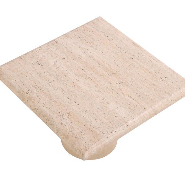 1960s A French Travertine Coffee or End Table, C. 1960. For Sale - Image 5 of 6