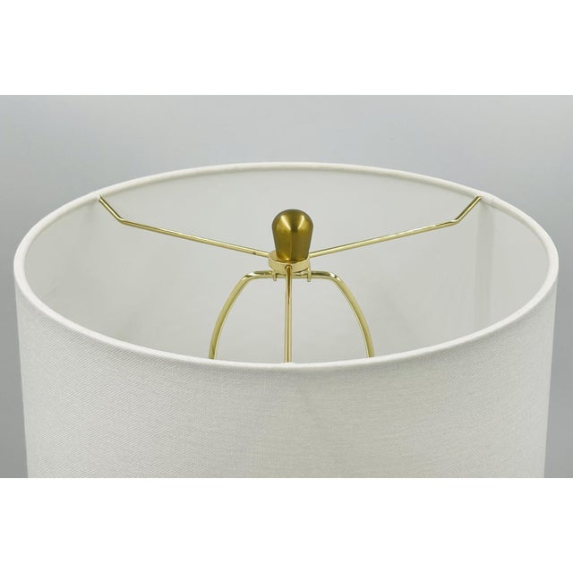 Modern White Textured Ceramic Table Lamp by Aerin for Visual Comfort For Sale - Image 16 of 16