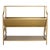 Keats Library 2-Tier 36"W Bookcase, Gold For Sale
