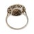 Early 20th Century French Belle Epoque Diamond 18k White Gold Target Ring, Size 4.25 For Sale In Los Angeles - Image 6 of 6