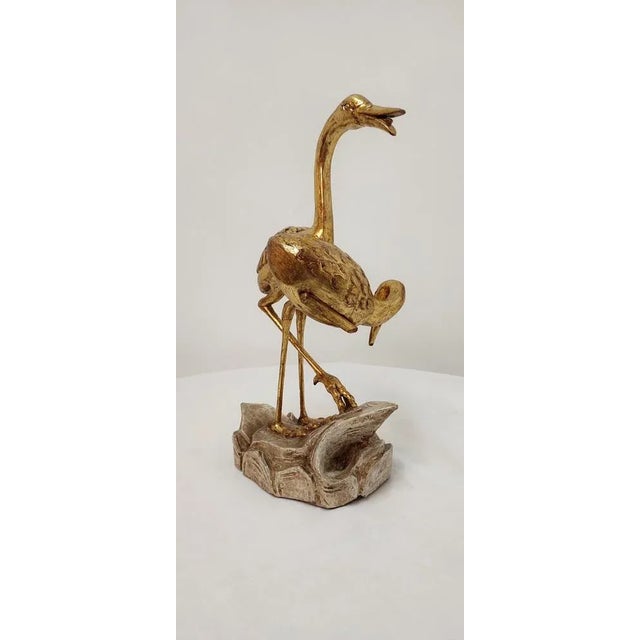 Giltwood Herons Sculpture, Spain, 1960s For Sale - Image 3 of 9