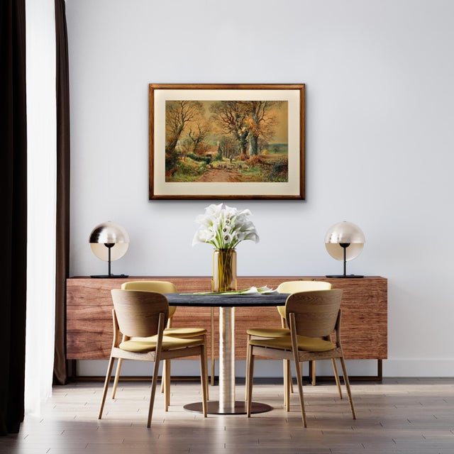 Henry Charles Fox, Driving Sheep, Plaisters Lane, Sutton Poyntz, Dorset, 1918, Watercolour, Framed For Sale - Image 17 of 18