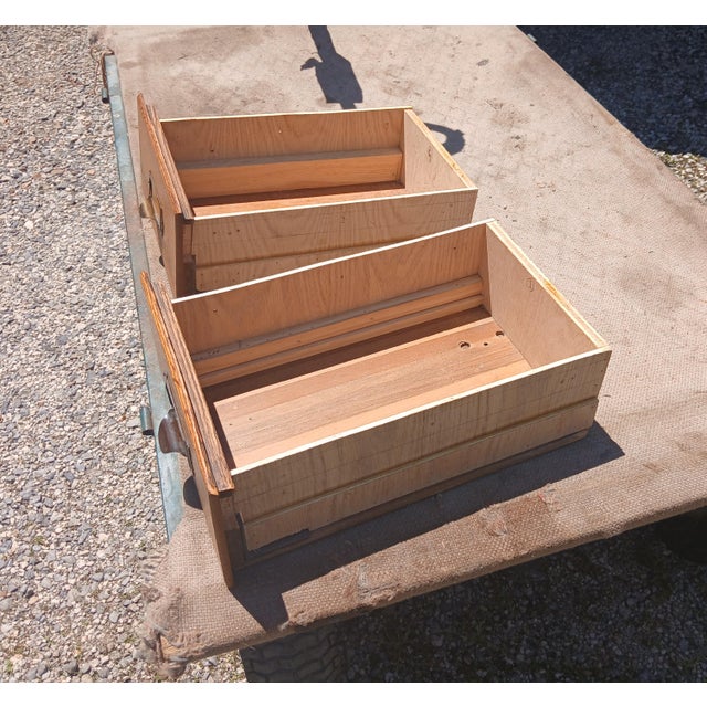 Antique Oak 10 Drawer File or Storage Cabinet 1920s For Sale - Image 11 of 17