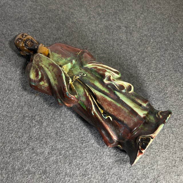 Ceramic Mid 20th Century Chinese Shiwan Pottery Figure For Sale - Image 7 of 9