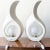 Postmodern Sculptural White Flame Ceramic Table Lamps For Sale - Image 4 of 10