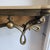 Wood 1980s Brass Art Nouveau Floating Console Table For Sale - Image 7 of 12
