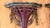 Metal Red Chinoiserie Decorated Wall Shelves Hand Painted With Leopard Swags and Gold Accents For Sale - Image 7 of 12