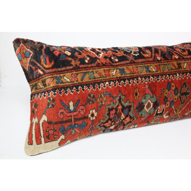 Antique Tribal Rug Lumbar Pillow – 16" X 38", Handcrafted Statement Piece For Sale - Image 11 of 11