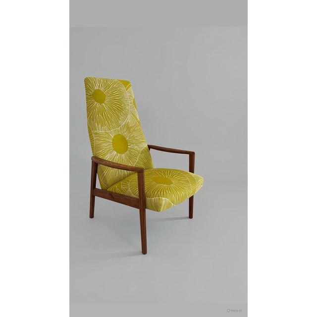 Vintage Armchair with Marimekko Fabric, 1960s, Set of 6 For Sale - Image 12 of 12