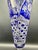 Blue Vintage Crystal Cobalt Blue Overlay Cut Crystal Vase from Meissen, 1960s For Sale - Image 8 of 18