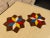 Mid-Century Modern German Painted Wood Star Coasters- a Pair For Sale - Image 9 of 9
