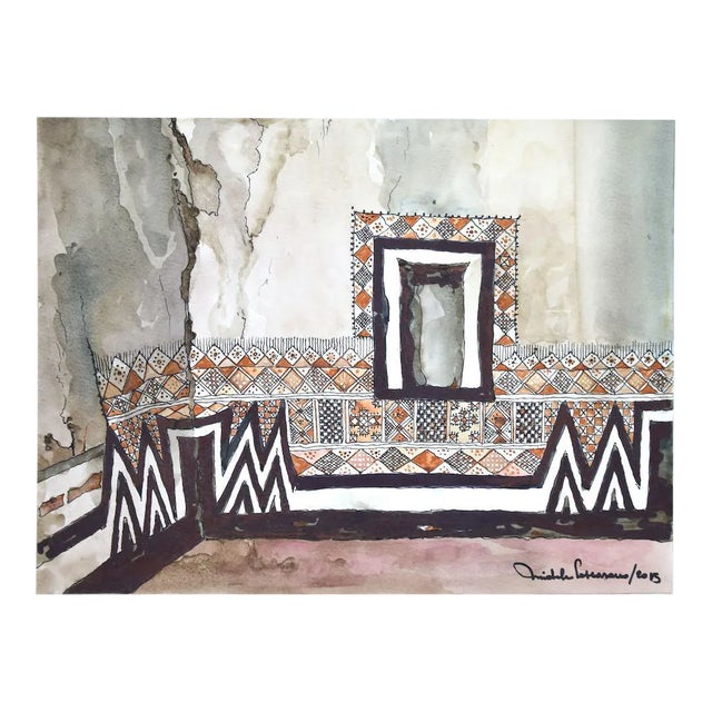 Michele Cascarano, Morocco, Watercolor, 2015 For Sale