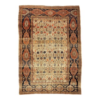 Antique Persian Farahan Sarouk Rug 6’10” X 9’6” For Sale