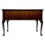 Gold Antique English Mahogany Writing Table, 1920 For Sale - Image 8 of 12
