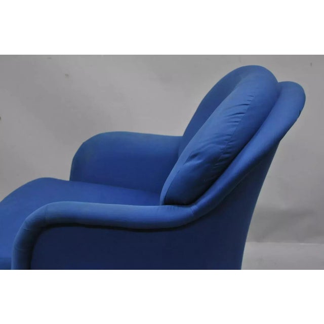 Late 20th Century Late 20th Century Milo Baughman Thayer Coggin Mid Century Modern Swivel Tilt Club Lounge Chair For Sale - Image 5 of 12