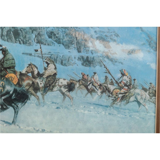1970s 1978 Frank C. McCarthy (American, 1924-2002) "Snow Moon" Signed Print For Sale - Image 5 of 6