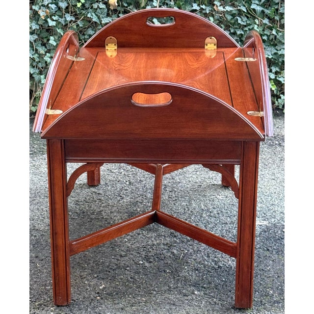 1990s Vintage Henkel Harris Butlers Tray Coffee Table For Sale - Image 5 of 12