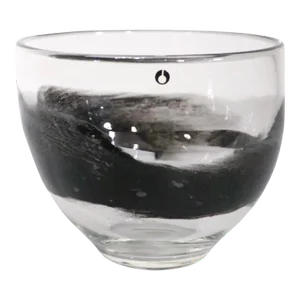 Mid Century Art Glass Bowl by Eva Englund for Pukeberg Made in Sweden 1950/1960's
