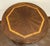 Late 20th Century Vintage Lane Chinese Chippendale Style Banded Mahogany Accent Table W Glass Top For Sale - Image 5 of 7
