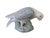 Chinoiserie Dove Figurine featuring gorgeous colors of light pink, light turquoise and green with fine black line...
