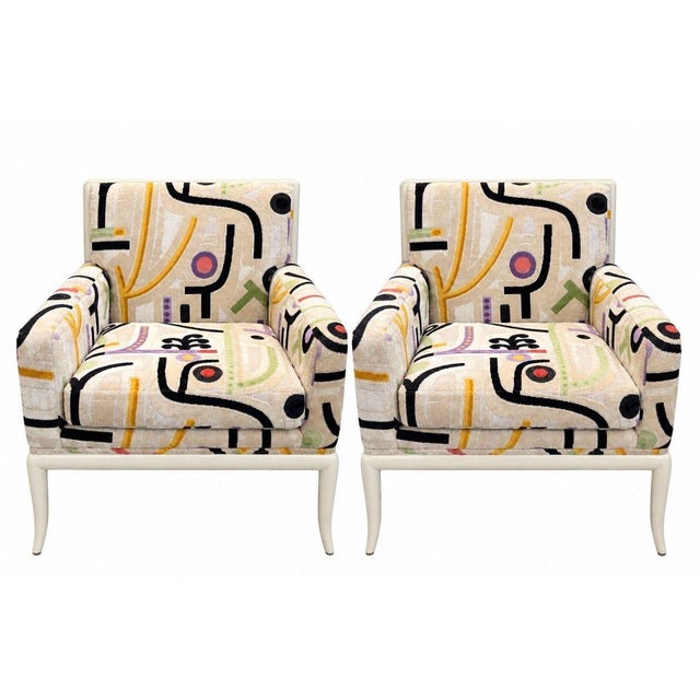 Mid-Century Modern Pair t.h. Robsjohn-Gibbings for Widdicomb Lounge Chairs, 1950 For Sale - Image 3 of 10