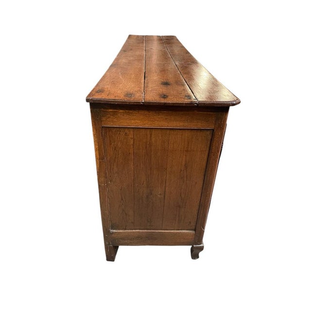 Large French Picardien Dresser in Oak with Original Patina, 1800s For Sale - Image 3 of 5