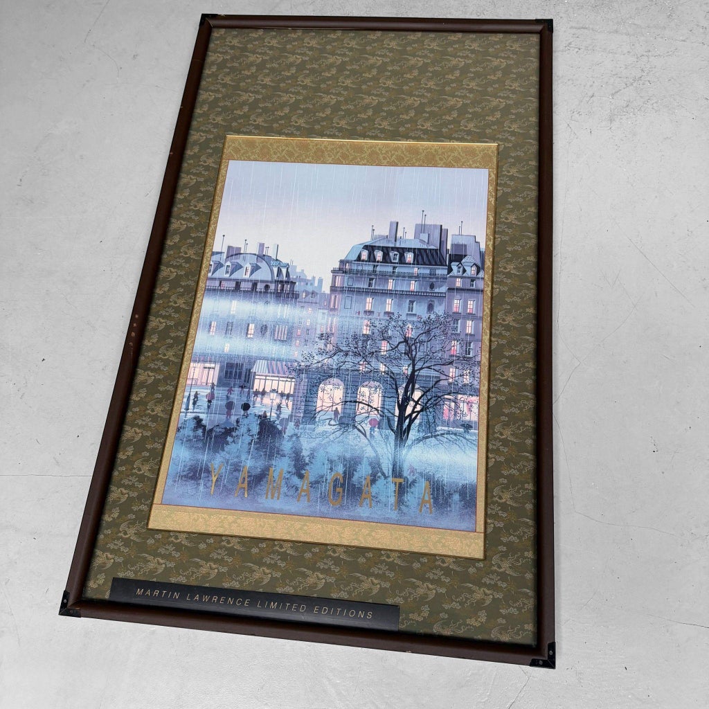 Hiro Yamagata, Rainy Paris, Print, 1980s, Framed | Chairish