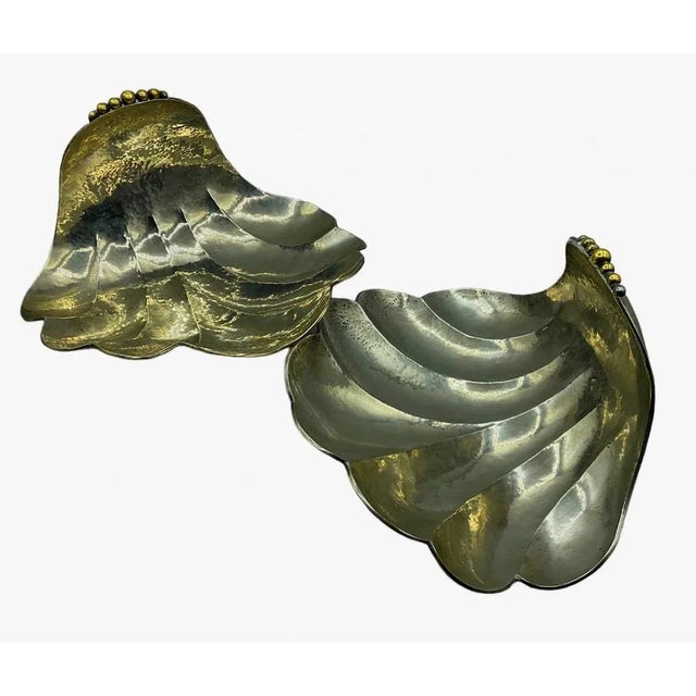 Large Art Deco Shell-Shaped Centerpieces, Set of 2 For Sale - Image 9 of 13