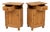 Victorian English Pine Bedside Cabinets with Drawer & Cupboard, 1880s, Set of 2 For Sale
