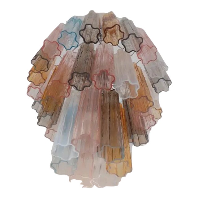 Multicolors Murano Glass Sputnik Chandelier For Sale