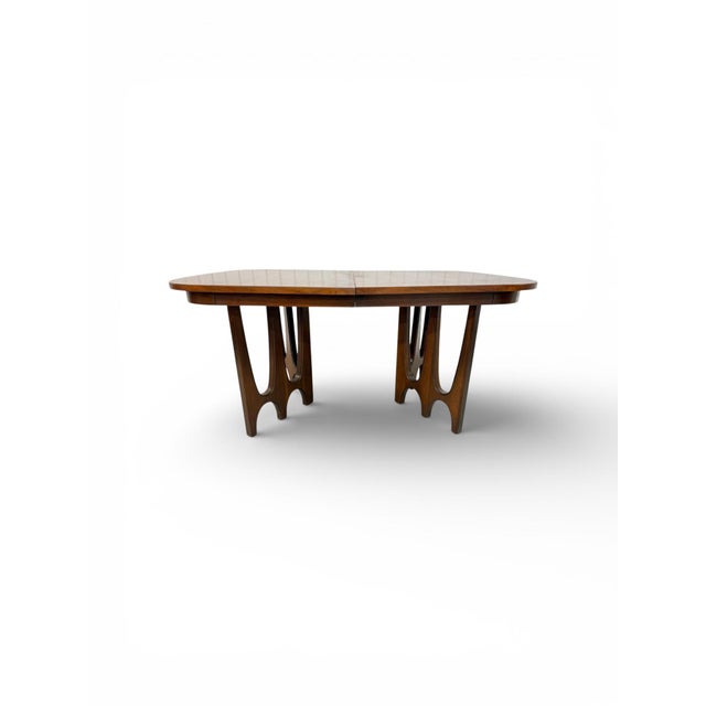 Mid 20th Century Mid-Century Modern Broyhill Brasilia Walnut Dining Table For Sale - Image 5 of 13