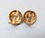 Vintage 1960s Signed Napier Goldtone Round Domed Foliate Clip Earrings-2 Pieces For Sale In Philadelphia - Image 6 of 7