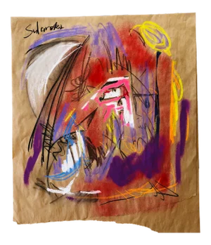 Abstract #303 Original on Paper by Erik Sulander 24x26