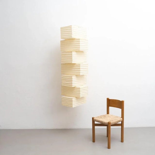 1990s Akari Ceiling Lamp 36n attributed to Isamu Noguchi, 1990s For Sale - Image 5 of 13