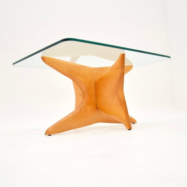 Vintage Italian Satinwood Side Table, 1960s For Sale - Image 6 of 9