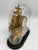 Antique Gilt Spelter Figural Mantel Clock with Glass Dome — Circa Late 19th Century A wonderful antique European figural...