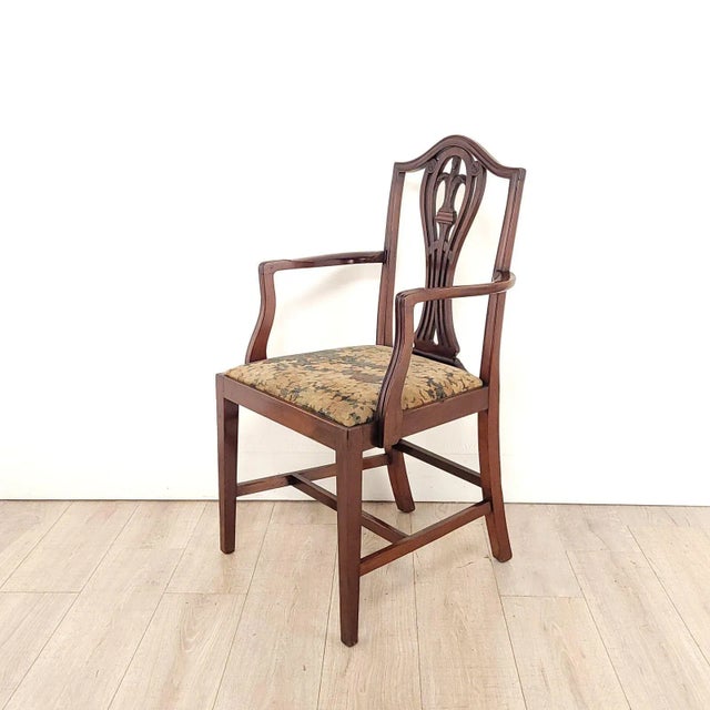 Pair of Hepplewhite Armchairs, England, 19th Century For Sale In San Francisco - Image 6 of 7