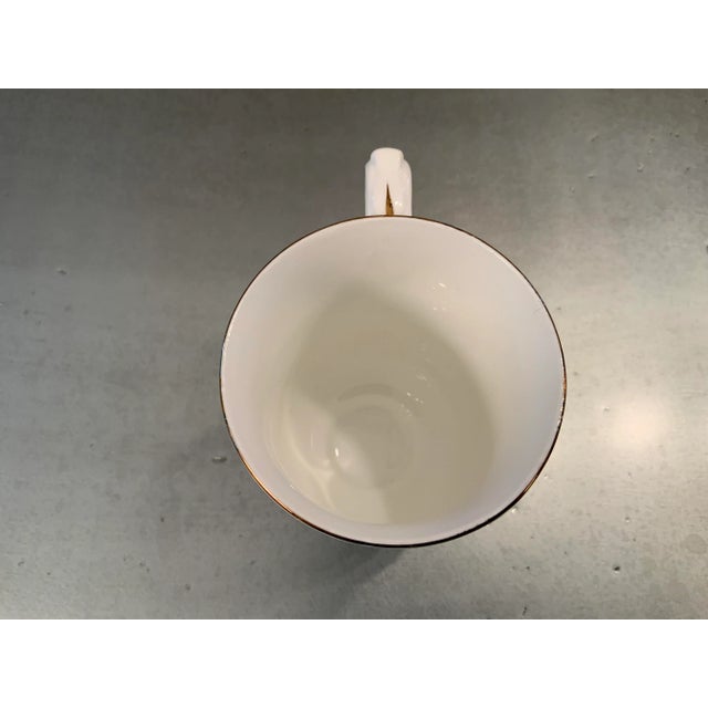 Mid 20th Century Vintage Royal Victoria Fine Bone China Tall Coffee Cup For Sale - Image 5 of 9
